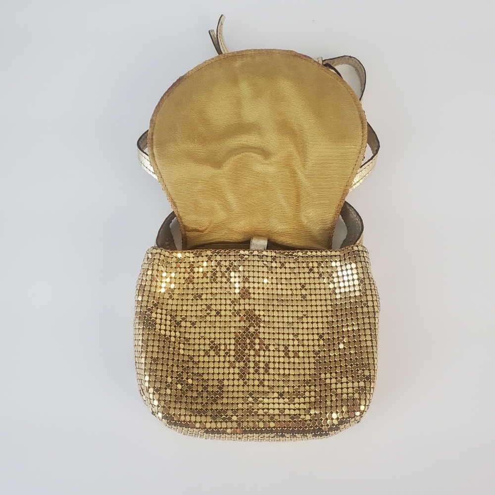 Whiting and Davis Gold Mesh Night Bag, Like New, Vintage - Picture 4 of 16